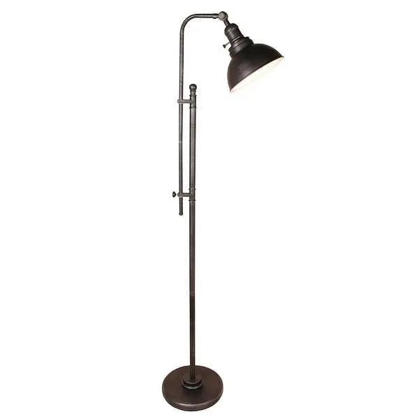 65-Inch Adjustable Floor Lamp Task Light Distressed Metal Finish-0